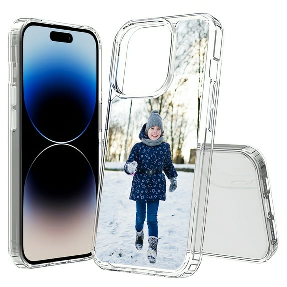 TalkingCase Personalize Custom Phone Case Cover Made for Apple iPhone 15 Pro Max, DIY Design, Kids Memory, Acrylic Back, Raised Edges, Print in USA