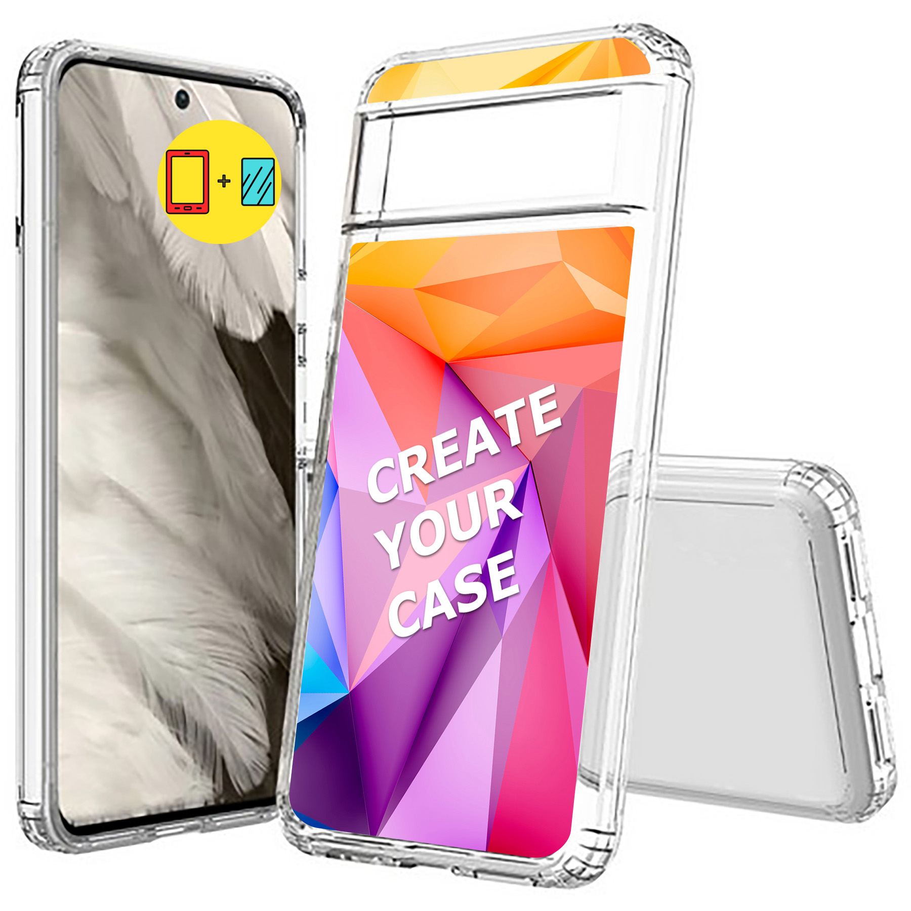 TalkingCase Personalize Custom Phone Cover Made for Google Pixel 8, w