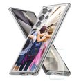 thumbnail image 1 of TalkingCase Personalize Slim Fit Phone Case Cover Made for Samsung Galaxy S24 Ultra, Glass Screen Protector Incl, DIY Design, Your Moment, Lightweight,Flexible, USA Print, 1 of 8