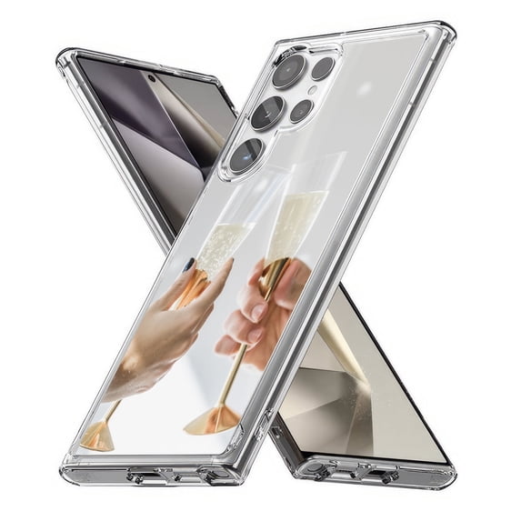 TalkingCase Personalize Slim Fit Phone Case Cover Made for Samsung Galaxy S24 Ultra(Not S24, S24+ Plus), DIY Design, Precious Time, Lightweight,Flexible, USA Print