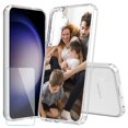 thumbnail image 1 of TalkingCase Personalize Slim Fit Phone Case Cover Made for Samsung Galaxy S25, Glass Screen Protector Incl, DIY Design, Family Photo, Lightweight,Flexible, USA Print, 1 of 8