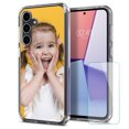 thumbnail image 1 of TalkingCase Personalize Slim Fit Phone Case Cover for Samsung Galaxy S23 FE, Glass Screen Protector Incl, DIY Design, Happy Photo, Lightweight,Flexible, Print in USA, 1 of 8