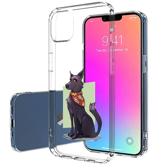 TalkingCase Slim Case for Apple iPhone 14 Plus, Slim Thin Gel Tpu Cover, Cute Doggy Clear Print, Light Weight, Flexible, Soft, Anti-Scratch, Printed in USA