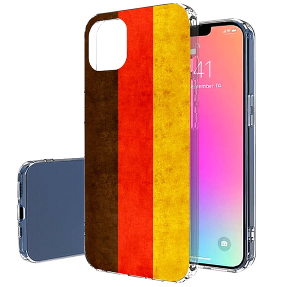 TalkingCase Slim Case for Apple iPhone 14 Plus, Slim Thin Gel Tpu Cover, Old Flag Germany Print, Light Weight, Flexible, Soft, Anti-Scratch, Printed in USA
