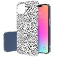 thumbnail image 1 of TalkingCase Slim Case for Apple iPhone 14 Plus, Slim Thin Gel Tpu Cover, Polka Dot Black WHT Print, Light Weight, Flexible, Soft, Anti-Scratch, Printed in USA, 1 of 7