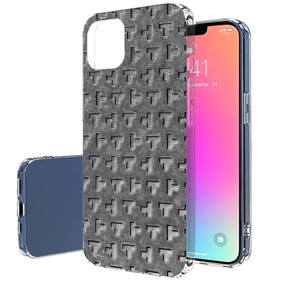 TalkingCase Slim Case for Apple iPhone 14 Plus, Slim Thin Gel Tpu Cover, Steel Grate 12 Print, Light Weight, Flexible, Soft, Anti-Scratch, Printed in USA