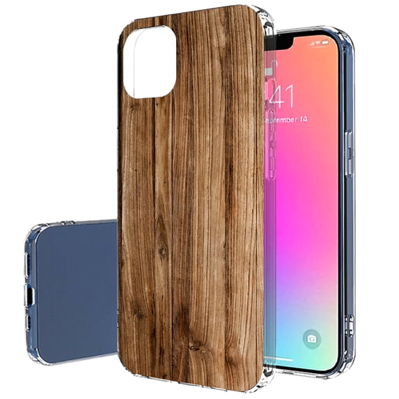 TalkingCase Slim Case for Apple iPhone 14 Plus, Slim Thin Gel Tpu Cover, Wood Grain 19 Print, Light Weight, Flexible, Soft, Anti-Scratch, Printed in USA