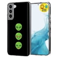 thumbnail image 1 of TalkingCase Slim Case Compatible for Samsung Galaxy S22 5G, Glass Screen Protector Incl, Alien Heads Print, Lightweight,Flexible,Soft, USA, 1 of 8
