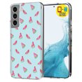 thumbnail image 1 of TalkingCase Slim Case Compatible for Samsung Galaxy S22 5G, Glass Screen Protector Incl, Blue Watermelon Print, Lightweight,Flexible,Soft, USA, 1 of 8
