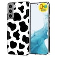 thumbnail image 1 of TalkingCase Slim Case Compatible for Samsung Galaxy S22 5G, Glass Screen Protector Incl, Cow Pattern Cute Print, Lightweight,Flexible,Soft, USA, 1 of 8