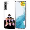 thumbnail image 1 of TalkingCase Slim Case Compatible for Samsung Galaxy S22 5G, Glass Screen Protector Incl, KPOP Bangtan 8 Print, Lightweight,Flexible,Soft, USA, 1 of 8
