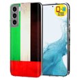 thumbnail image 1 of TalkingCase Slim Case Compatible for Samsung Galaxy S22 5G, Glass Screen Protector Incl, Old Flag Arab UAE Print, Lightweight,Flexible,Soft, USA, 1 of 8