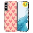 thumbnail image 1 of TalkingCase Slim Case Compatible for Samsung Galaxy S22 5G, Glass Screen Protector Incl, Red Hearts Pattern Print, Lightweight,Flexible,Soft, USA, 1 of 8