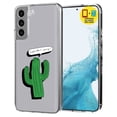 thumbnail image 1 of TalkingCase Slim Case Compatible for Samsung Galaxy S22 5G, Glass Screen Protector Incl, Strong Cactus Print, Lightweight,Flexible,Soft, USA, 1 of 8