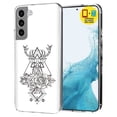 thumbnail image 1 of TalkingCase Slim Case Compatible for Samsung Galaxy S22 5G, Glass Screen Protector Incl, Stylish Deer Roses Print, Lightweight,Flexible,Soft, USA, 1 of 8