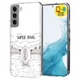 thumbnail image 1 of TalkingCase Slim Case Compatible for Samsung Galaxy S22 5G, Glass Screen Protector Incl, Super Bowl 4 Print, Lightweight,Flexible,Soft, USA, 1 of 8