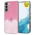 thumbnail image 1 of TalkingCase Slim Case Compatible for Samsung Galaxy S22 5G, Glass Screen Protector Incl, heart Print, Lightweight,Flexible,Soft, USA, 1 of 8