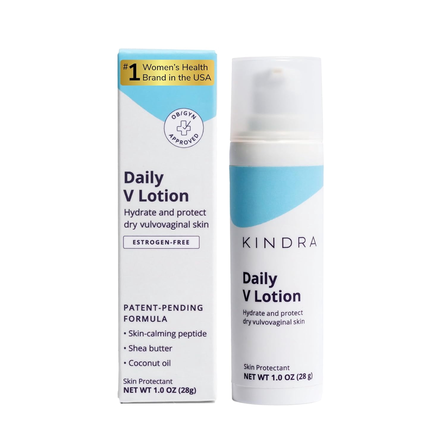 Kindra Daily V Lotion - for Dryness, with Hyaluronic Acid - OBGYN