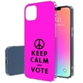 thumbnail image 1 of TalkingCase Slim Case for Apple iPhone 13, Keep Calm and Vote Print, Lightweight, Soft, USA, 1 of 7