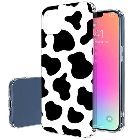 TalkingCase Slim Case for Apple iPhone 13 Mini, Cow Pattern Cute Print, Lightweight, Soft, USA