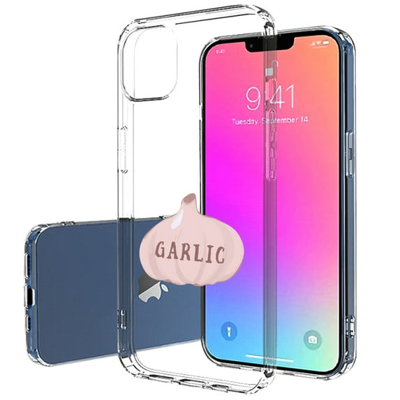 TalkingCase Slim Case for Apple iPhone 13 Mini, Cute Little Garlic Print, Lightweight, Soft, USA