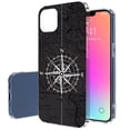 thumbnail image 1 of TalkingCase Slim Case for Apple iPhone 13 Mini, Dark Map Compass Print, Lightweight, Soft, USA, 1 of 7