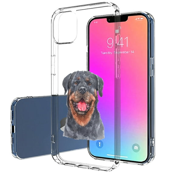 TalkingCase Slim Case for Apple iPhone 13 Mini, Dog Watercolor 18 Print, Lightweight, Soft, USA