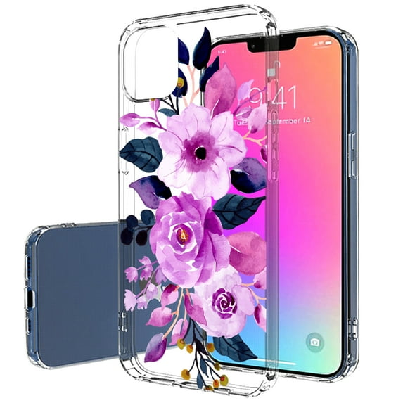 TalkingCase Slim Case for Apple iPhone 13 Mini, Flower 15 Print, Lightweight, Soft, USA