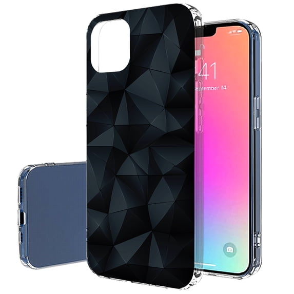 TalkingCase Slim Case for Apple iPhone 13 Mini, Geometric Shapes 5 Print, Lightweight, Soft, USA