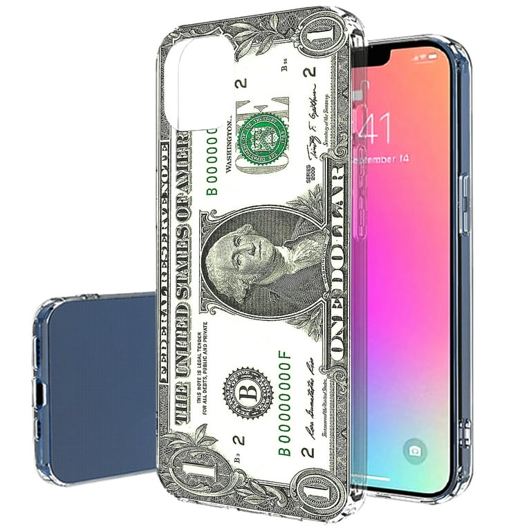 TalkingCase Slim Case for Apple iPhone 13 Mini, One Dollar Bill