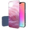 thumbnail image 1 of TalkingCase Slim Case for Apple iPhone 13 Mini, Pink Feather Print, Lightweight, Soft, USA, 1 of 7