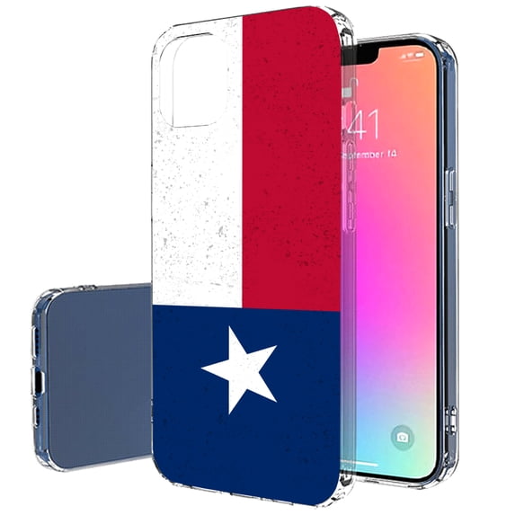 TalkingCase Slim Case for Apple iPhone 13 Mini, Texas State Flag Print, Lightweight, Soft, USA
