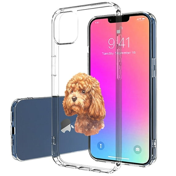 TalkingCase Slim Case for Apple iPhone 13 Pro Max, Dog Watercolor 11 Print, Lightweight, Soft, USA