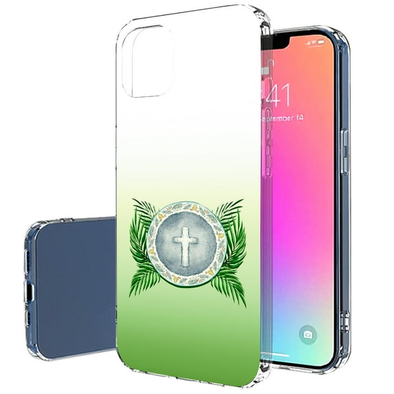 TalkingCase Slim Case for Apple iPhone 13 Pro Max, Flower Cross 1 Print, Lightweight, Soft, USA