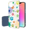 thumbnail image 1 of TalkingCase Slim Case for Apple iPhone 13 Pro Max, Paw Color Splat Print, Lightweight, Soft, USA, 1 of 7