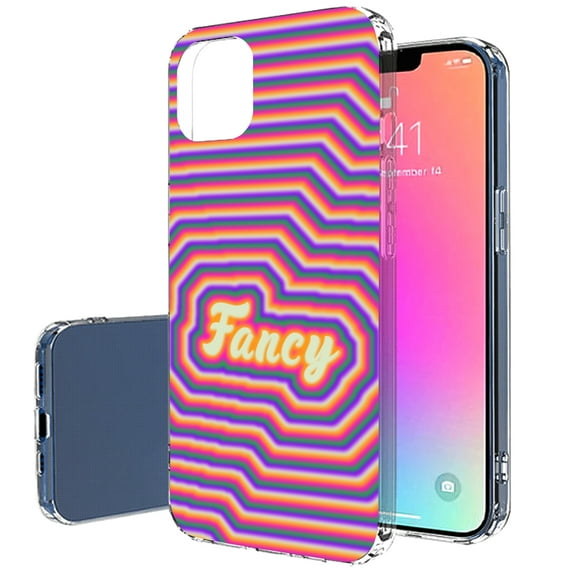 TalkingCase Slim Case for Apple iPhone 13 Pro Max, Psychedelic Fancy Print, Lightweight, Soft, USA