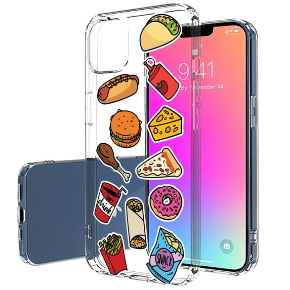 TalkingCase Slim Case for Apple iPhone 13 Pro Max, Taco Pizza Food Print, Lightweight, Soft, USA