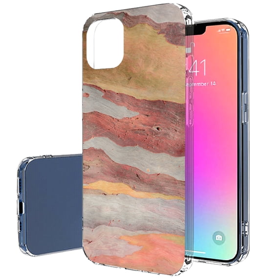 TalkingCase Slim Case for Apple iPhone 13 Pro Max, Wood Grain 4 Print, Lightweight, Soft, USA