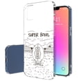 thumbnail image 1 of TalkingCase Slim Case for Apple iPhone 13, Super Bowl 4 Print, Lightweight, Soft, USA, 1 of 7