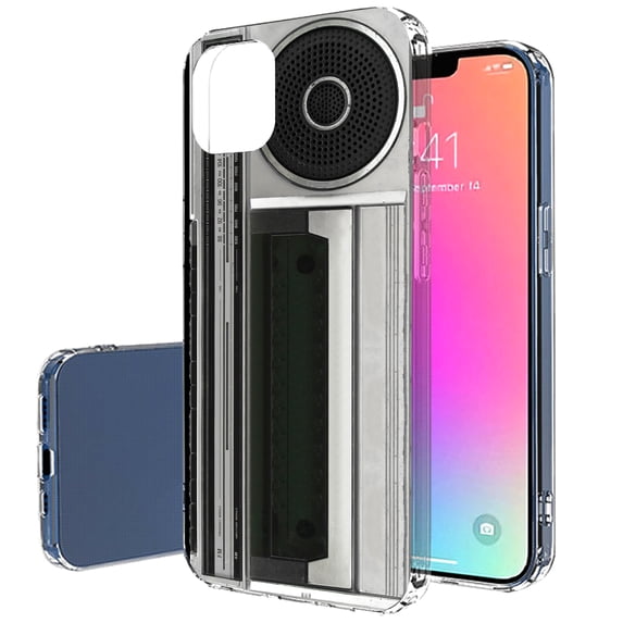TalkingCase Slim Case for Apple iPhone 13, Vintage Radio 2 Print, Lightweight, Soft, USA
