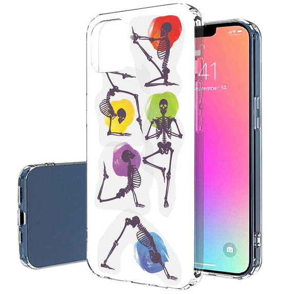 TalkingCase Slim Case for Apple iPhone 13, Yoga Lover Print, Lightweight, Soft, USA
