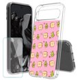 thumbnail image 1 of TalkingCase Slim Fit Phone Case Compatible for Google Pixel 9 Pro XL(Not Pixel 9 / 9 Pro), Pink Toast Avocado Print, w/ Glass Screen Protector, Lightweight,Flexible, USA Print, 1 of 7