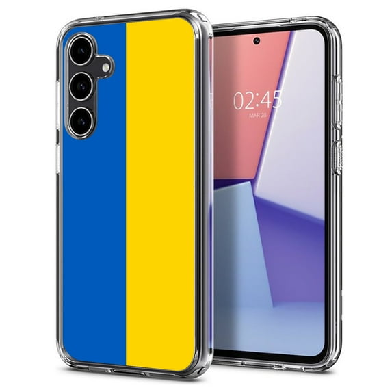 TalkingCase Slim Fit Phone Case Compatible for Samsung Galaxy S23 FE, Flag Ukraine Print, Military Grade Protection, Lightweight,Flexible, Print in USA