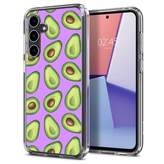 TalkingCase Slim Fit Phone Case Compatible for Samsung Galaxy S23 FE, GRN Health Avocado Print, Military Grade Protection, Lightweight,Flexible, Print in USA