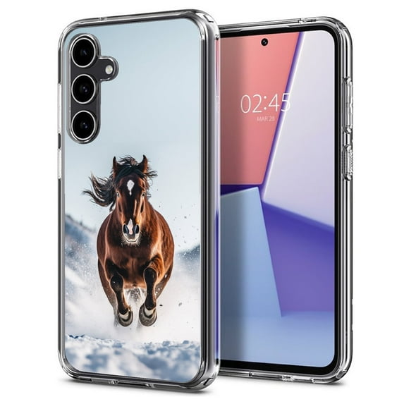 TalkingCase Slim Fit Phone Case Compatible for Samsung Galaxy S23 FE, Galloping Stallion Print, Military Grade Protection, Lightweight,Flexible, Print in USA