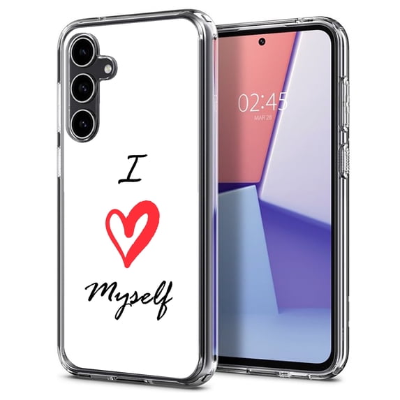 TalkingCase Slim Fit Phone Case Compatible for Samsung Galaxy S23 FE, I Love Myself Print, Military Grade Protection, Lightweight,Flexible, Print in USA