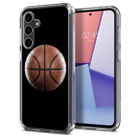 TalkingCase Slim Fit Phone Case Compatible for Samsung Galaxy S23 FE, Old Basketball Black Print, Military Grade Protection, Lightweight,Flexible, Print in USA