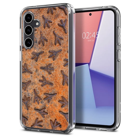 TalkingCase Slim Fit Phone Case Compatible for Samsung Galaxy S23 FE, Rust Steel Grate 5 Print, Military Grade Protection, Lightweight,Flexible, Print in USA