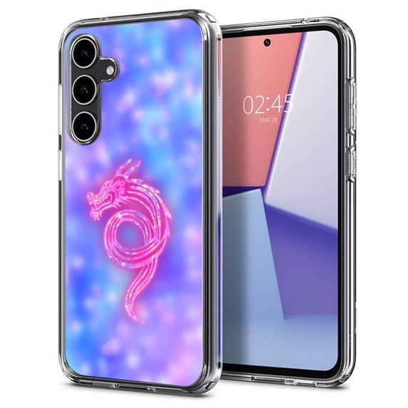 TalkingCase Slim Fit Phone Case Compatible for Samsung Galaxy S23 FE, Shining Dragon Print, Military Grade Protection, Lightweight,Flexible, Print in USA