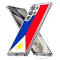 thumbnail image 1 of TalkingCase Slim Fit Phone Case Compatible for Samsung Galaxy S24 Ultra(Not S24, S24+ Plus), Flag Philippines Print, w/ Glass Screen Protector, Lightweight,Flexible, USA Print, 1 of 7